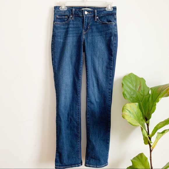 Levi's Denim - Levi’s 714 Straight Blue Stretch Jeans Size 26